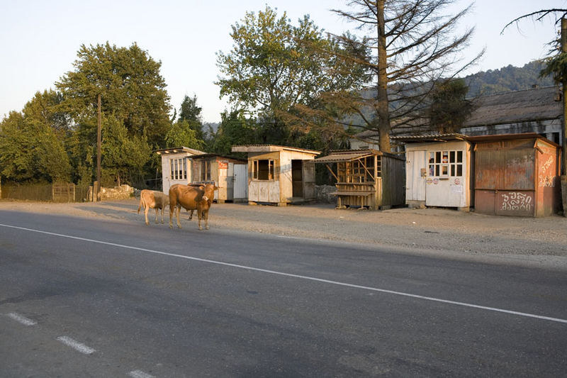 Abends in Shukhuti - Georgien