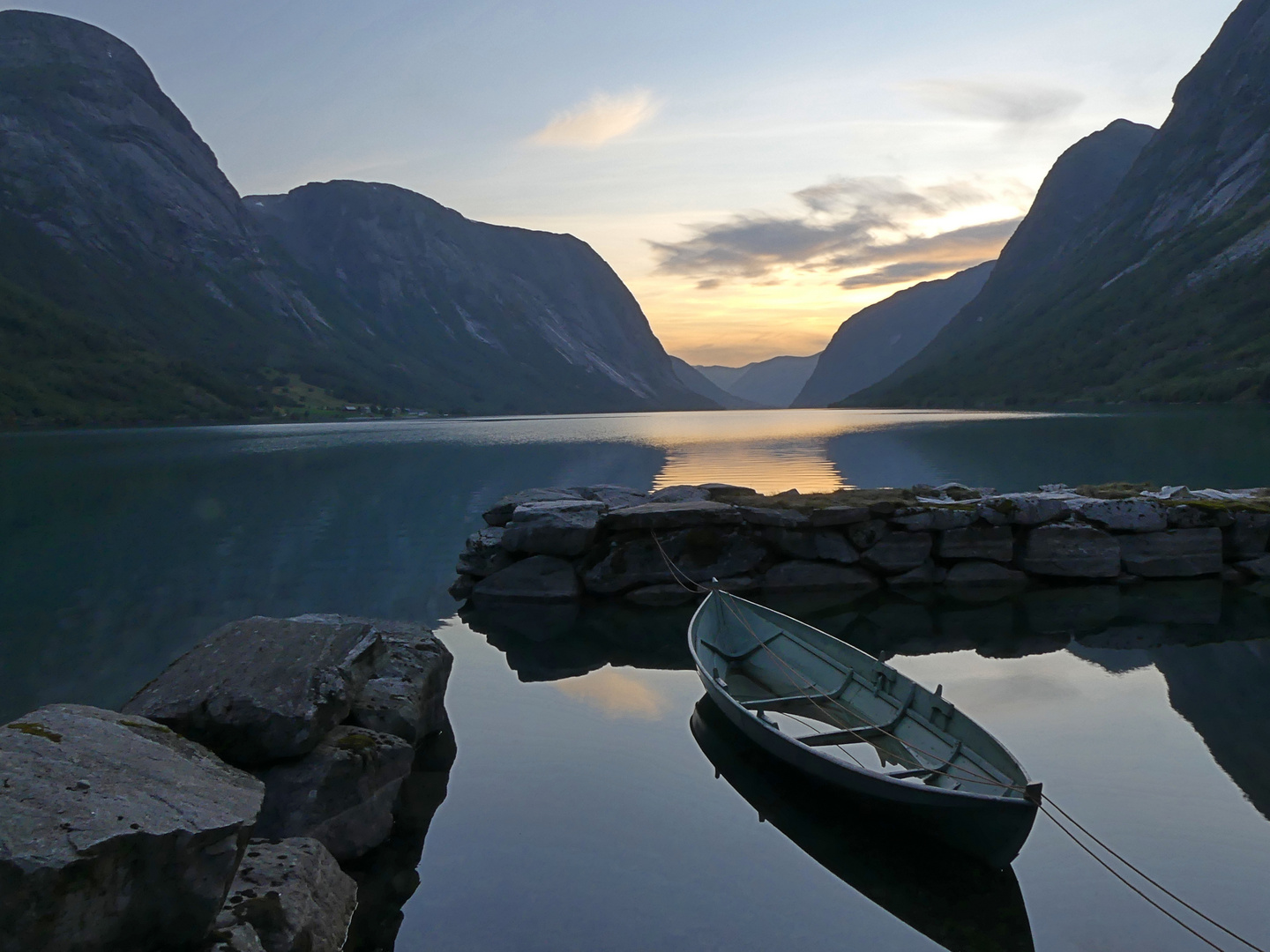 abends in Süd-Norwegen