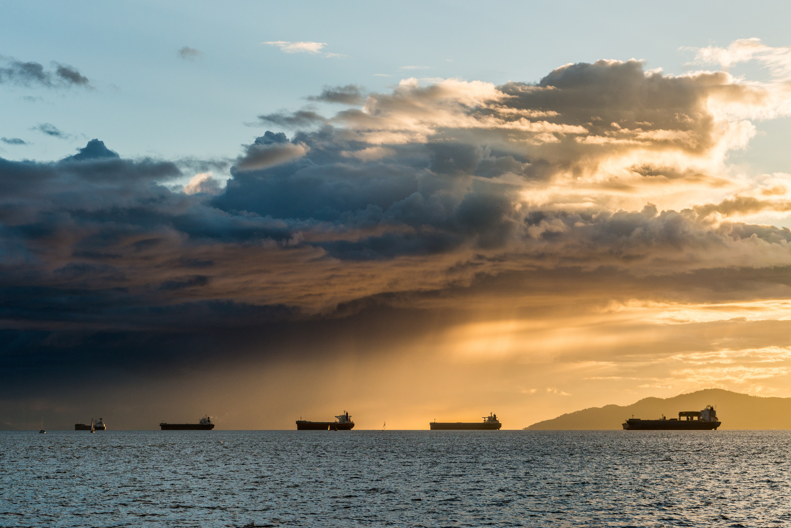 Abends in Vancouver am Meer