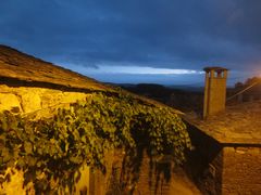 Abends in Vilacha (Galicien) - Blick aus dem Zimmer.