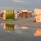 Abends nach dem Regen am Strand von Norddeich