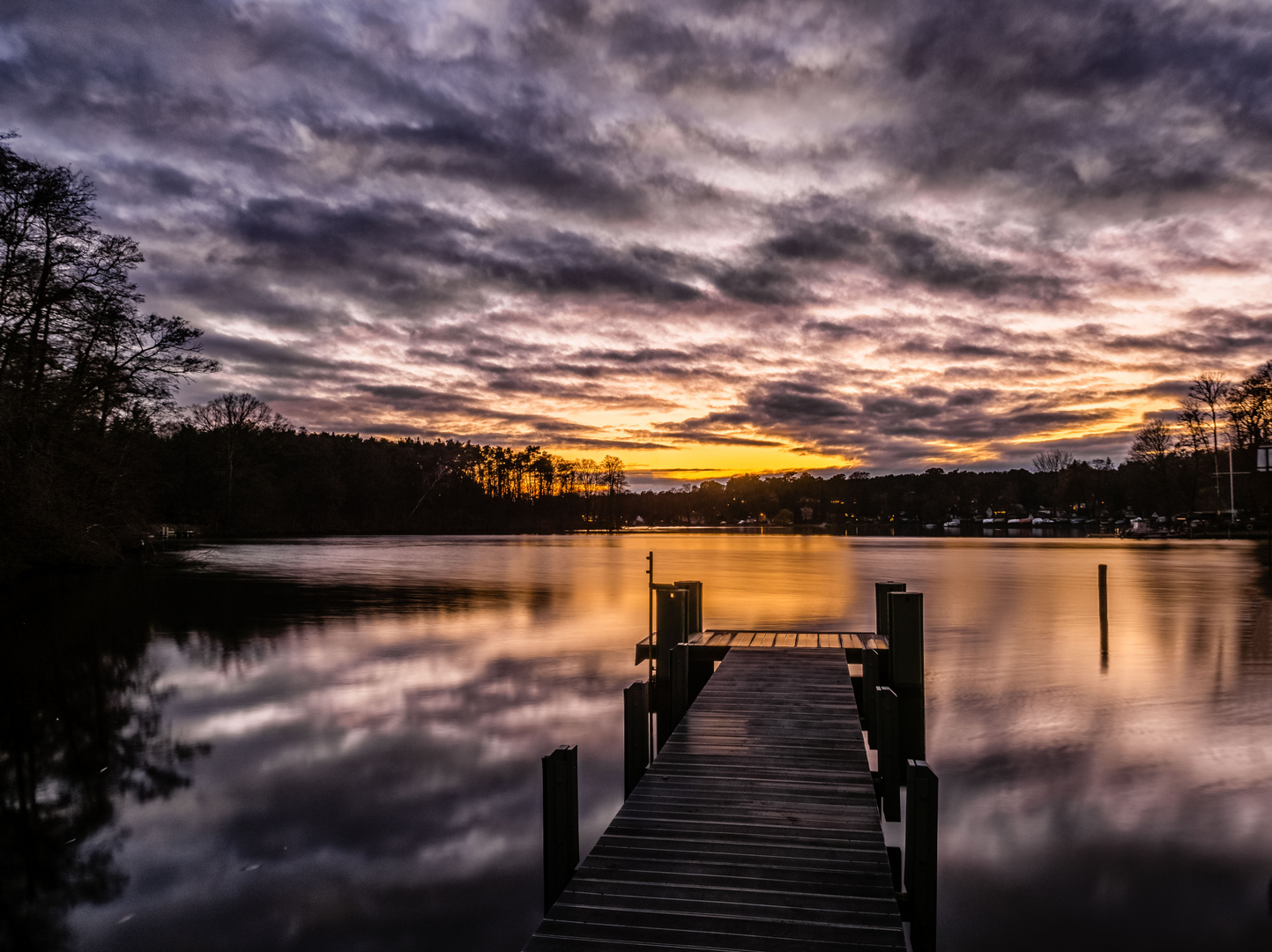 Abends nach Sonnenuntergang an der grossen Krampe in Müggelheim2