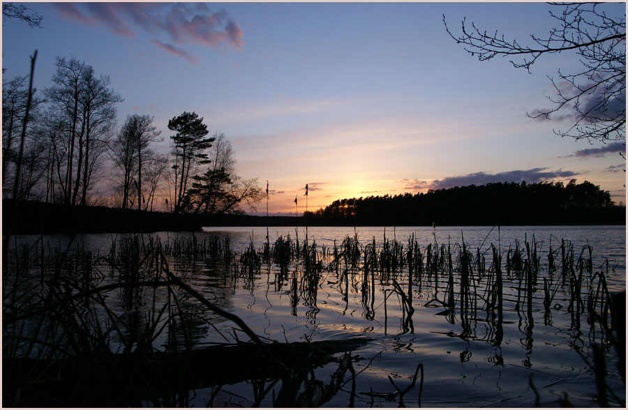 Abends ruhe am See