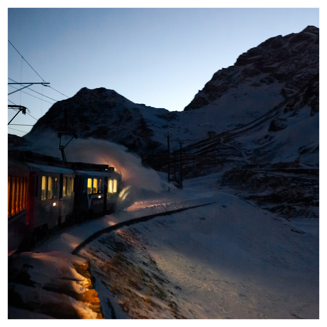 Abends über den Bernina (III)