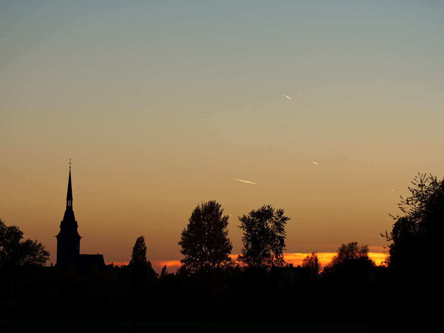 Abends über Fechenheim