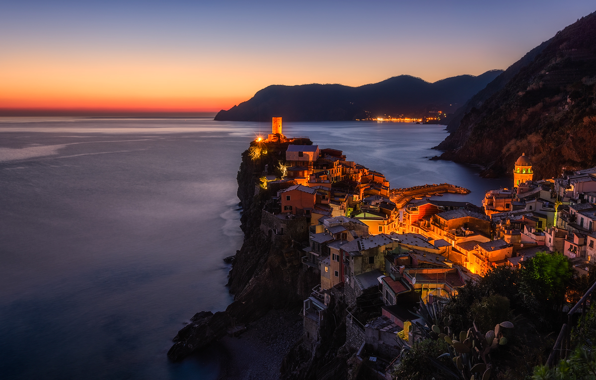 Abends über Vernazza