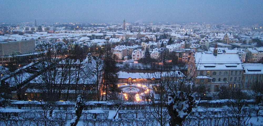 abends um fünf