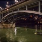 Abends unter der 'Wettsteinbrücke