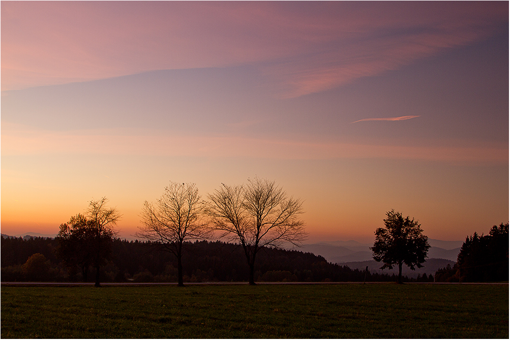 abends unterwegs