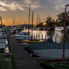 Abends vor Anker  -  Yachthafen Elburg/Niederlande