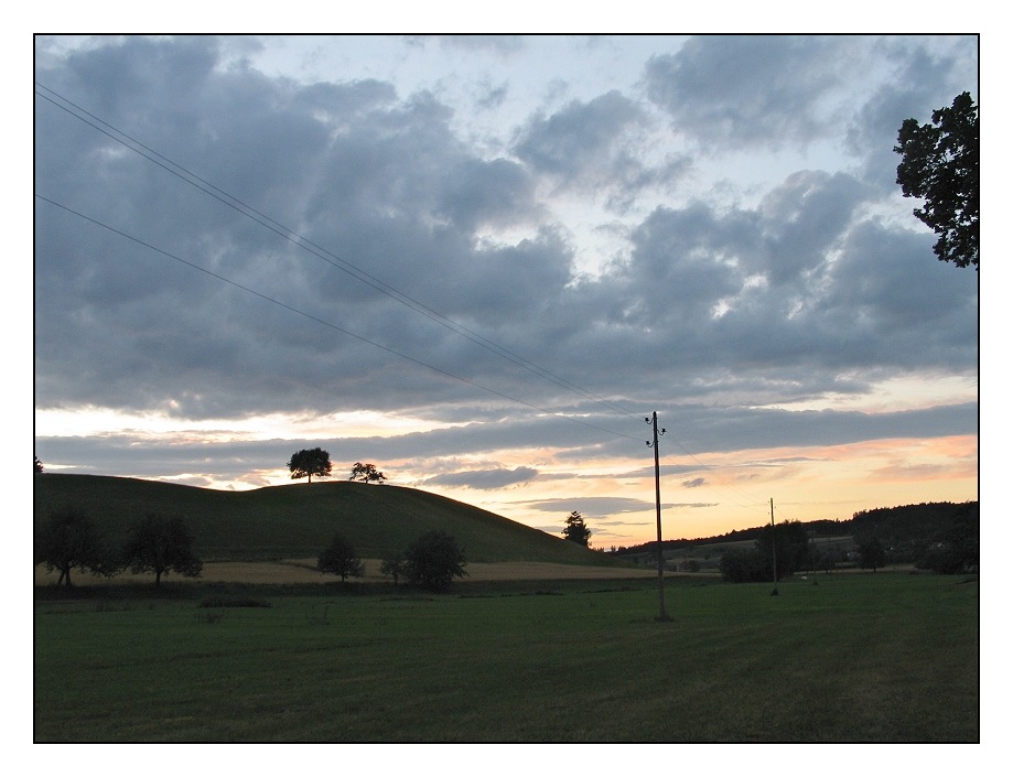 abends vor dem Regen