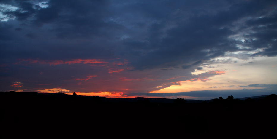 abends vor der haustür