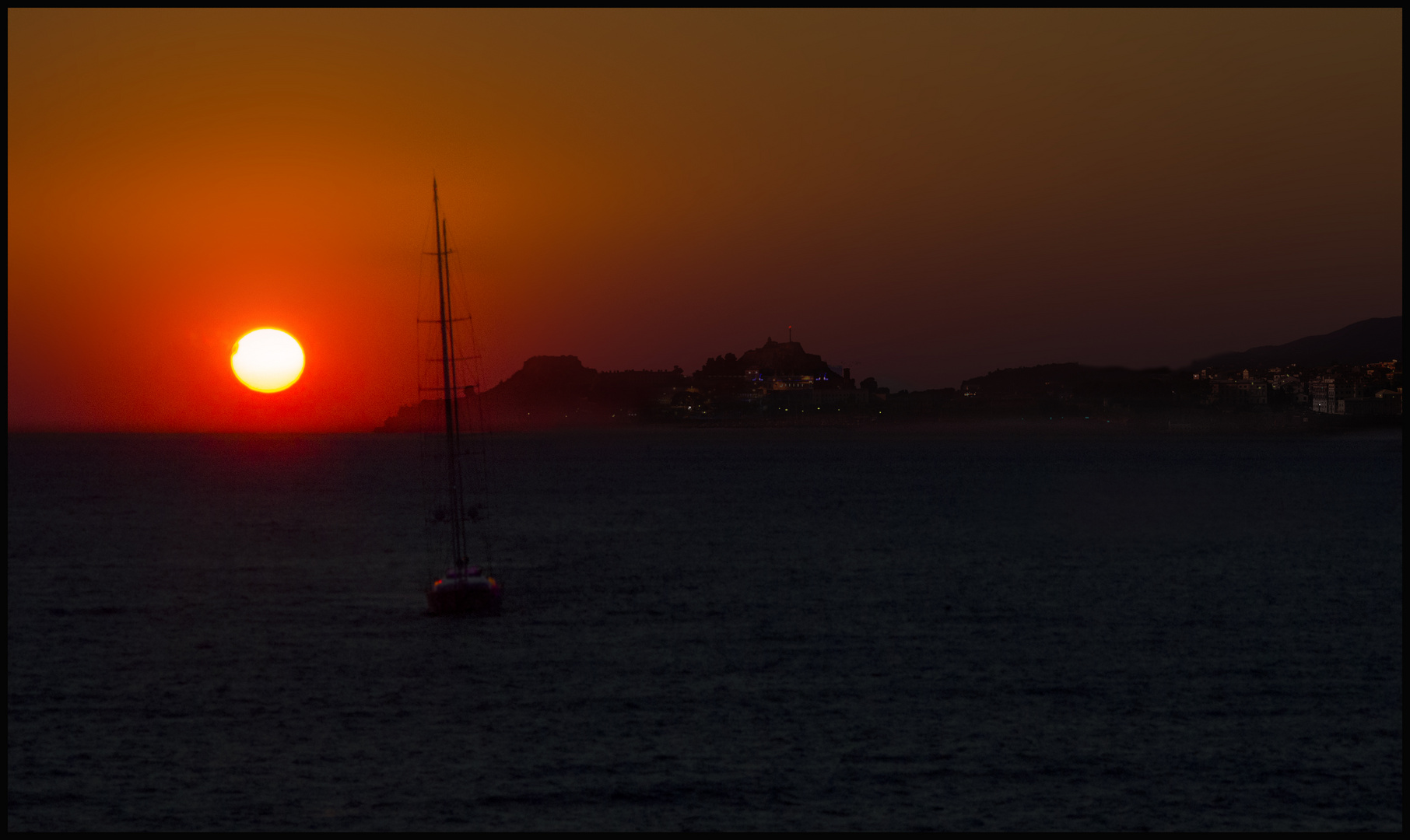 Abends vor der Küste...