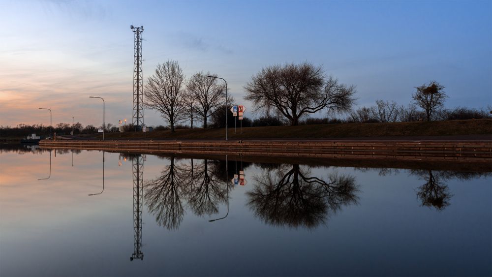 Abends wird gespiegelt