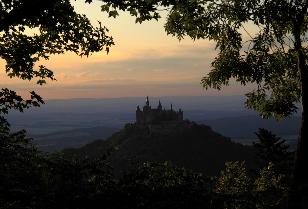 Abendsilhoette Burg Hohenzollern