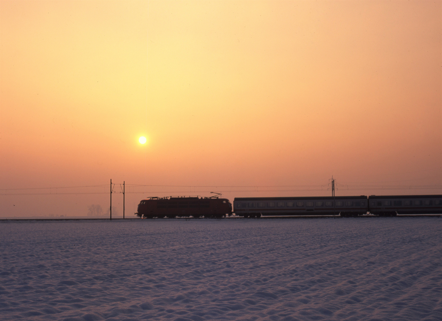 Abendsonne-103 und Schnee