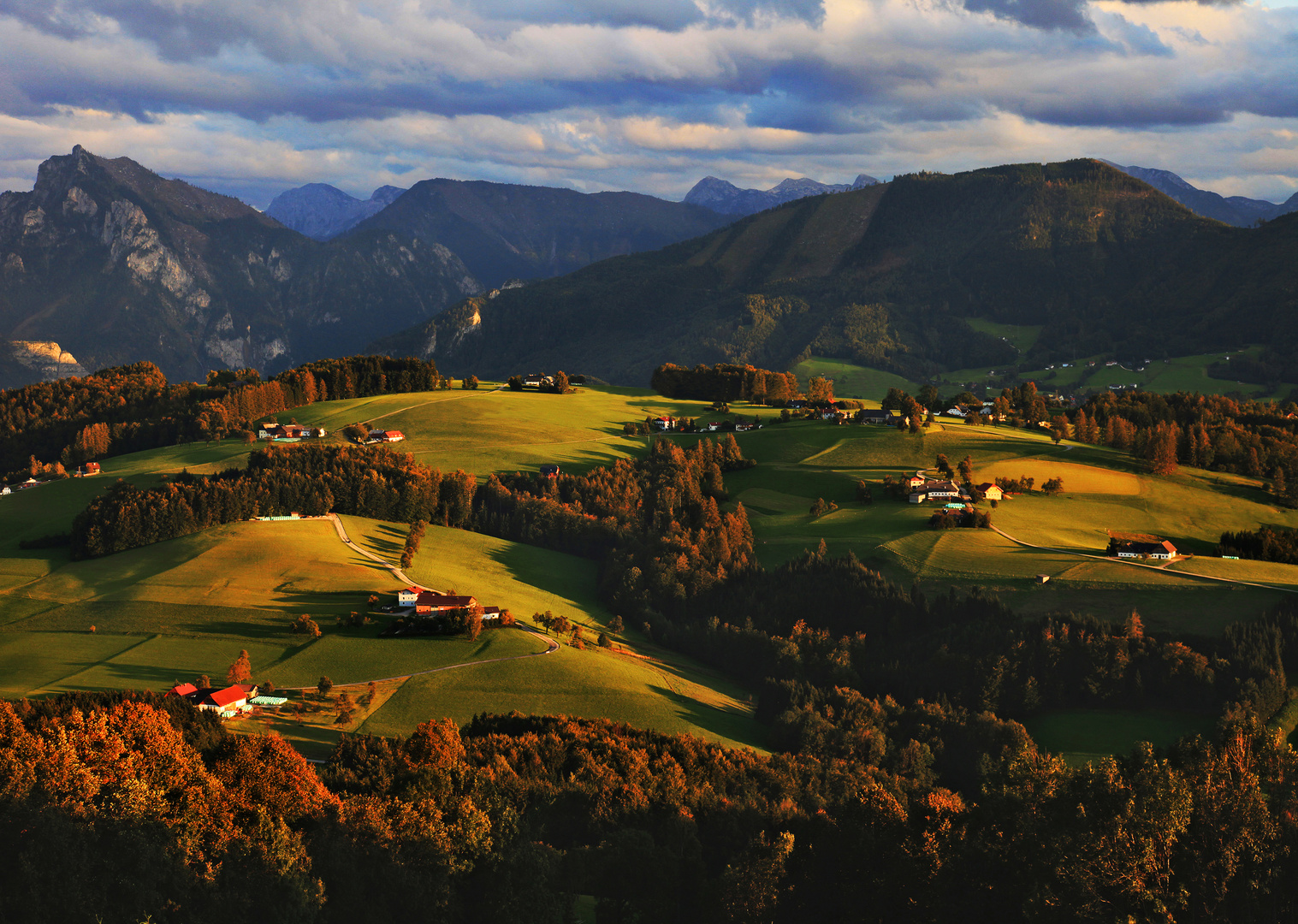 Abendsonne am Gmundnerberg