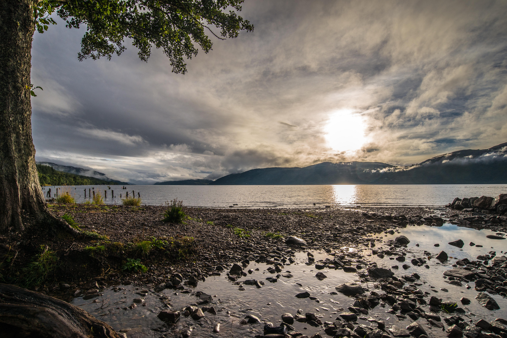 Abendsonne am Loch Ness...