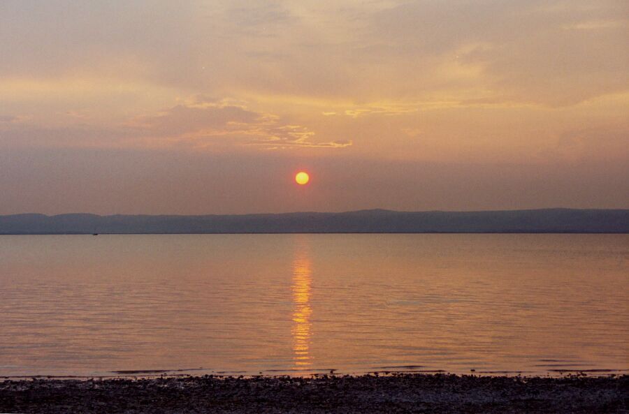 "Abendsonne am Neusiedlersee" - redone