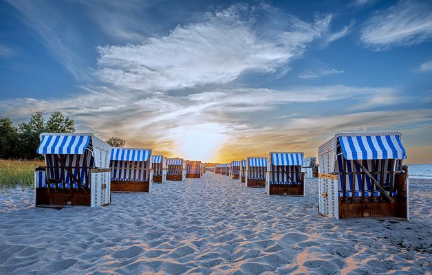 Abendsonne am Ostseestrand