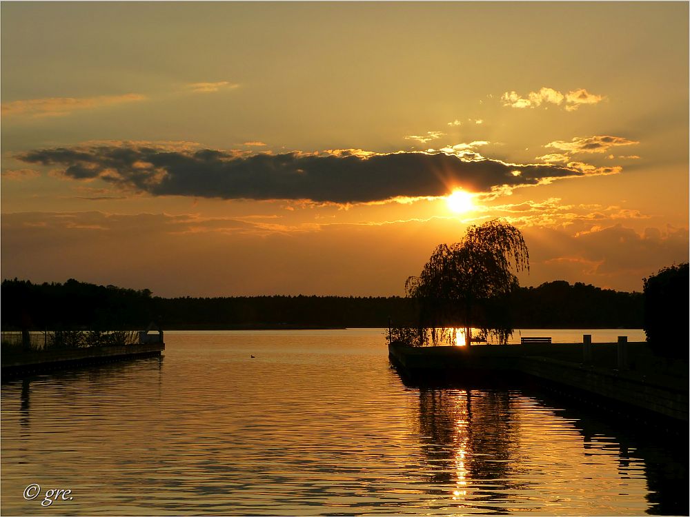 Abendsonne am Rheinsberger See