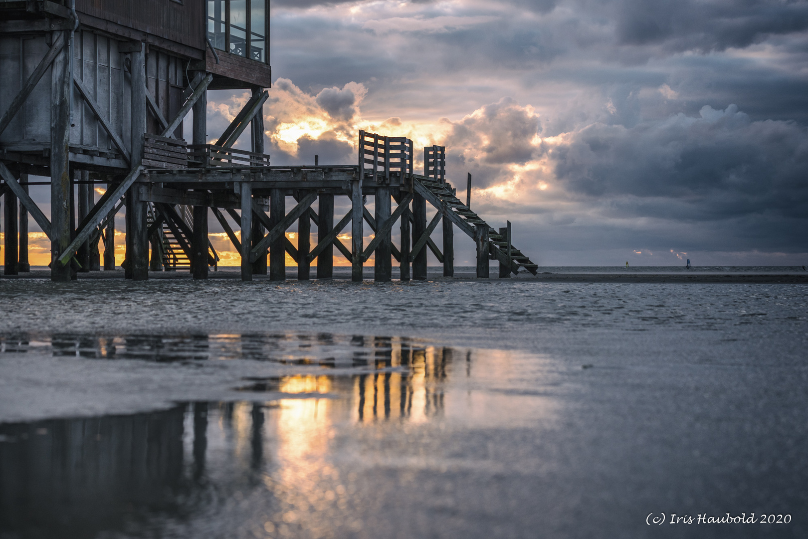 Abendsonne am Strand von Sankt Peter-Ording