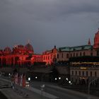 Abendsonne an den Brühlschen Terrassen in Dresden