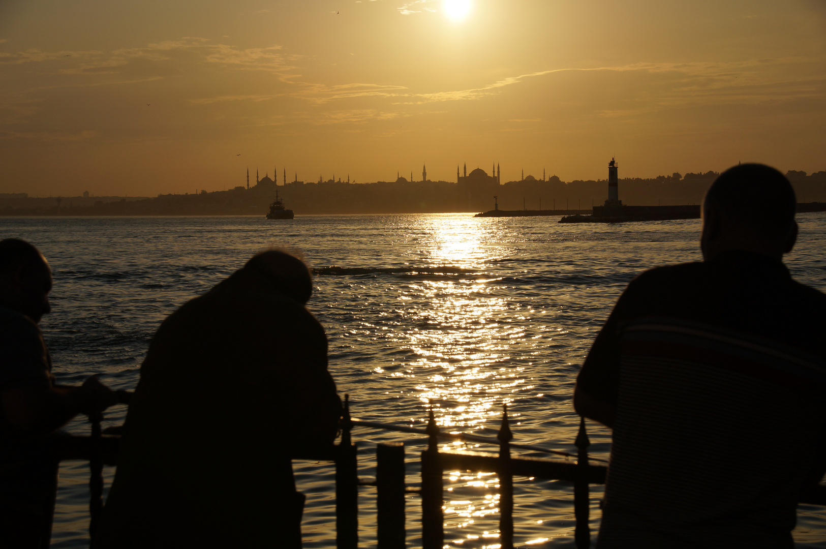 Abendsonne an der Fähre