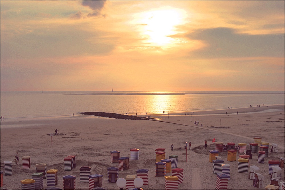 Abendsonne an der Nordsee