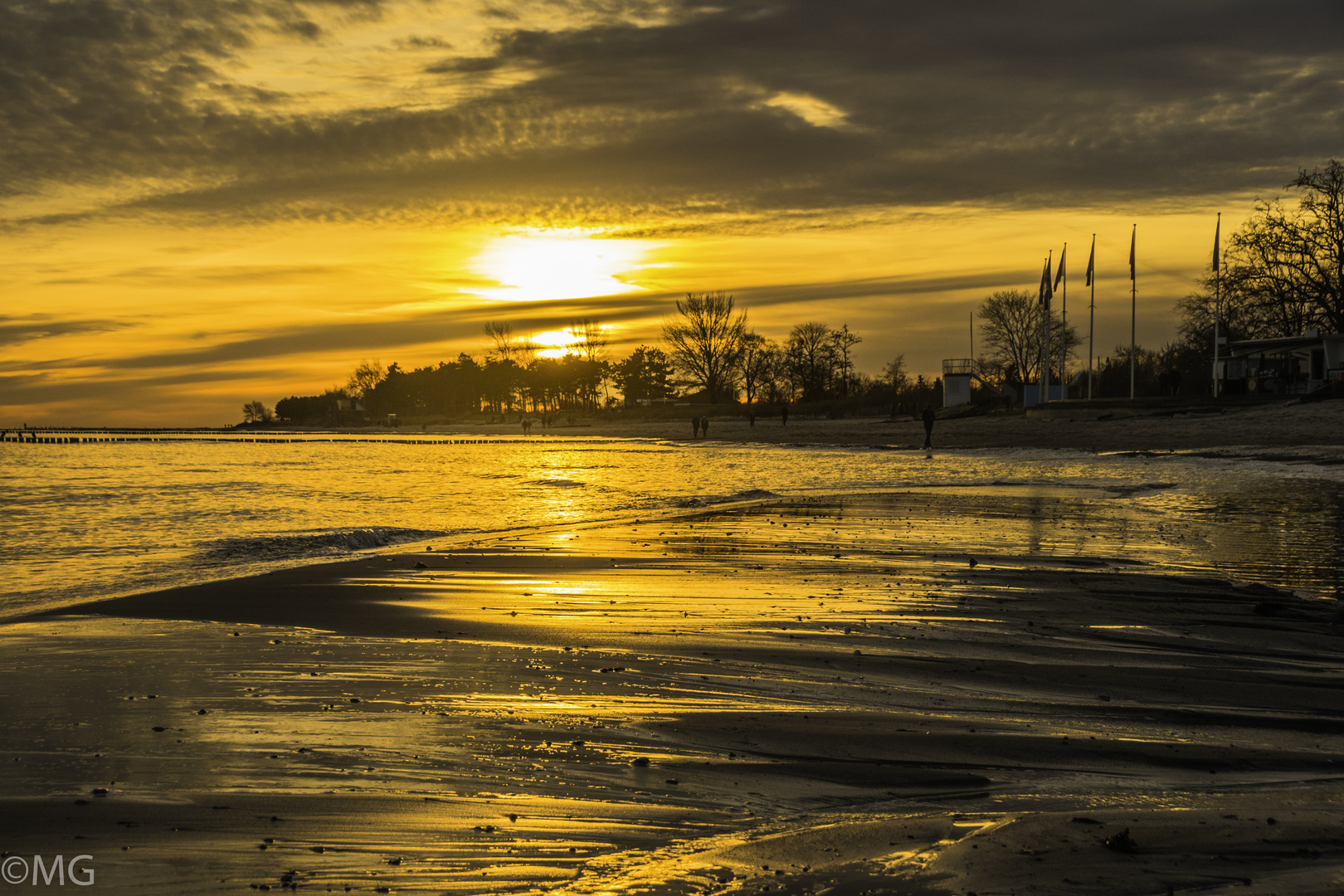 Abendsonne an der Ostseeküste 