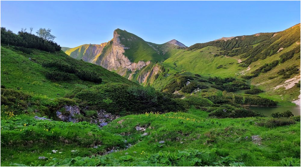 Abendsonne an der Schochenspitze