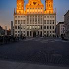 Abendsonne auf dem Rathaus