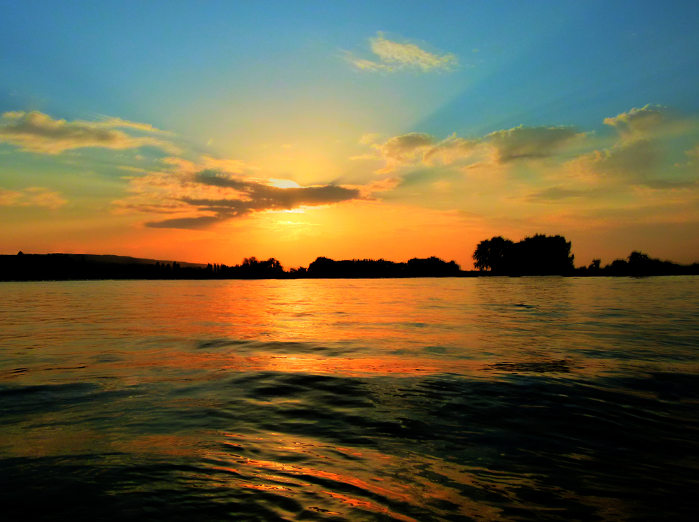 Abendsonne auf dem Wasser