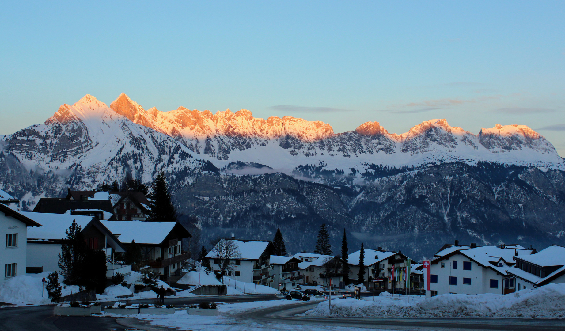 Abendsonne auf der Alviergruppe