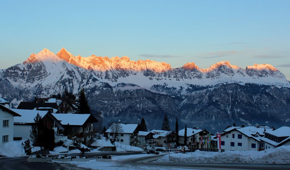 Abendsonne auf der Alviergruppe