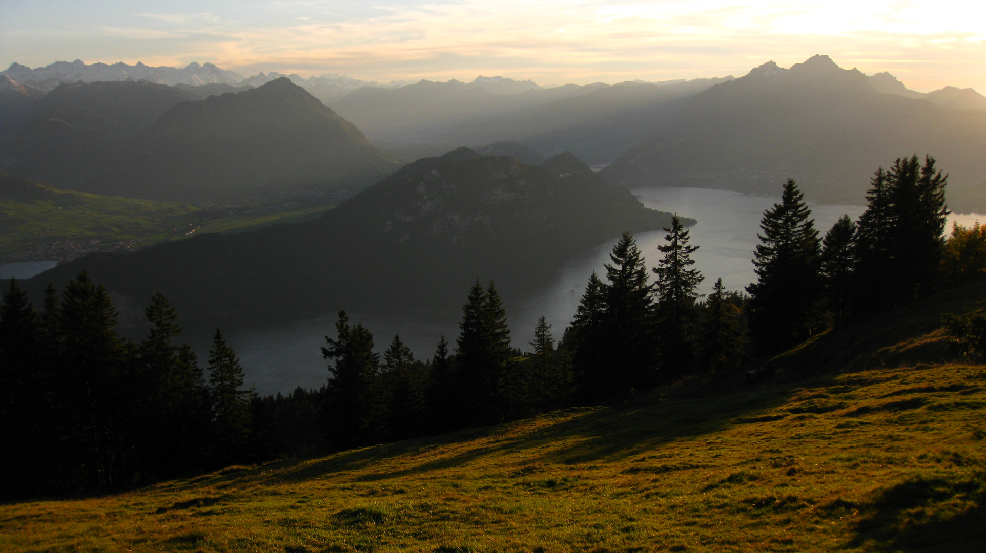 Abendsonne auf der Rigi geniessen