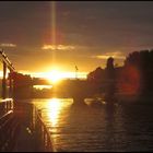 Abendsonne auf der Seine.