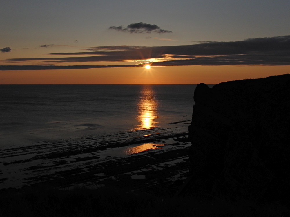 Abendsonne auf Helgoland