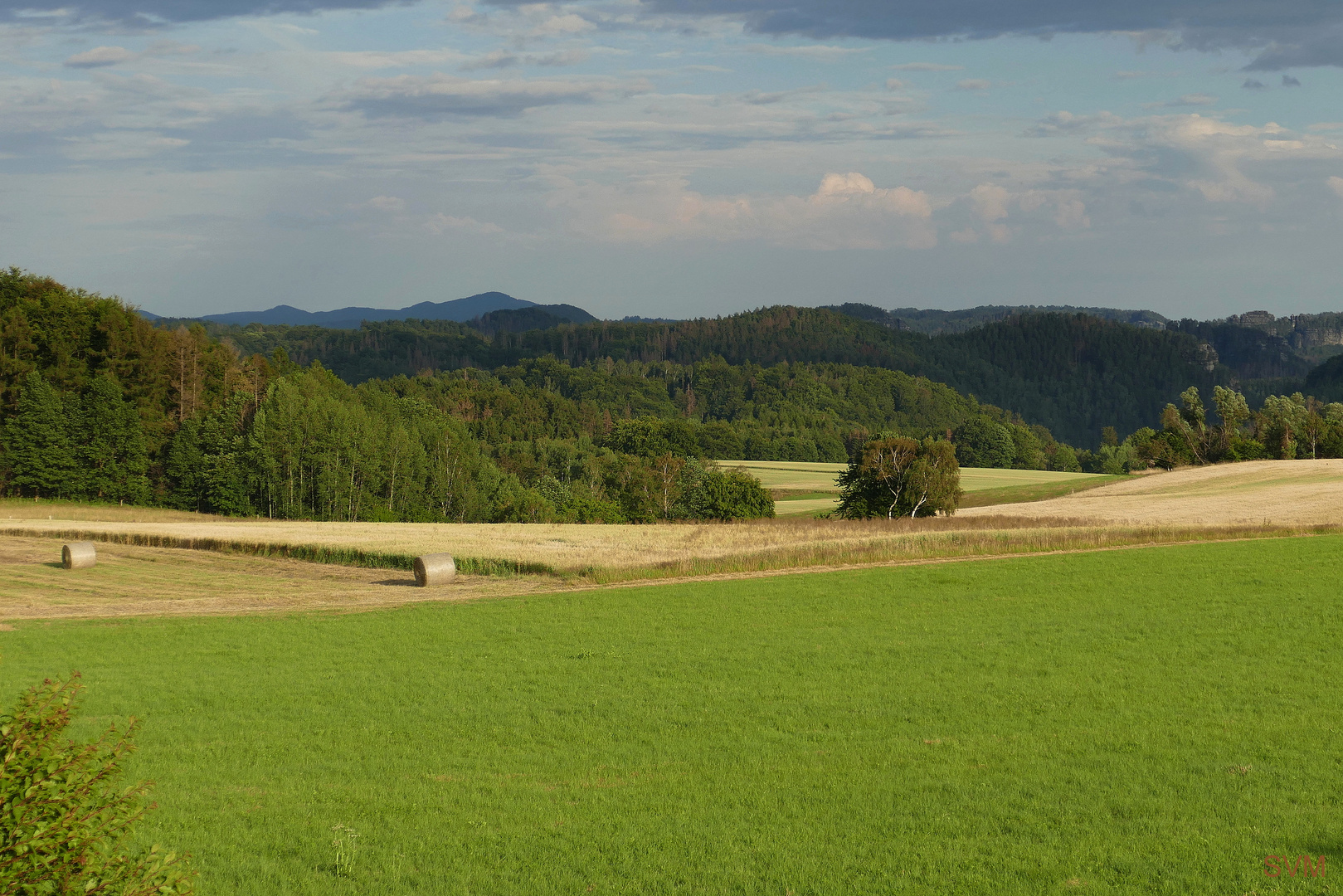 Abendsonne bei Lichtenhain/ Sächsische Schweiz