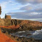 Abendsonne beim Castillo in Playa Blanca