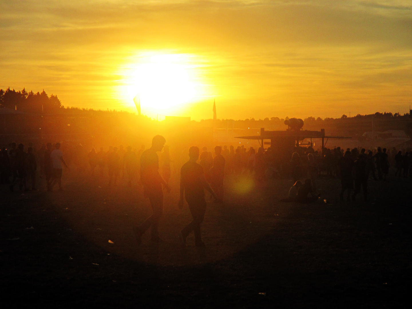 Abendsonne des SummerBreezeFestival