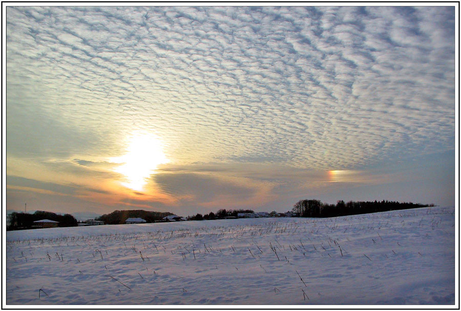 Abendsonne doppelt schön