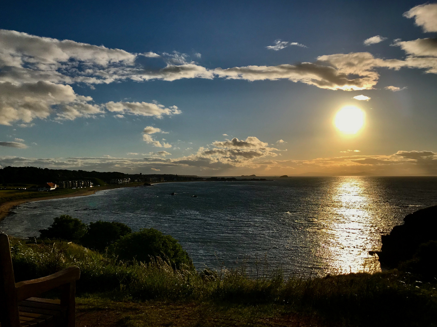 Abendsonne im Firth of Forth