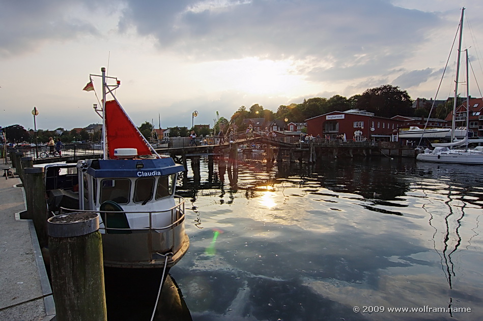 Abendsonne im Hafen von Eckernförde