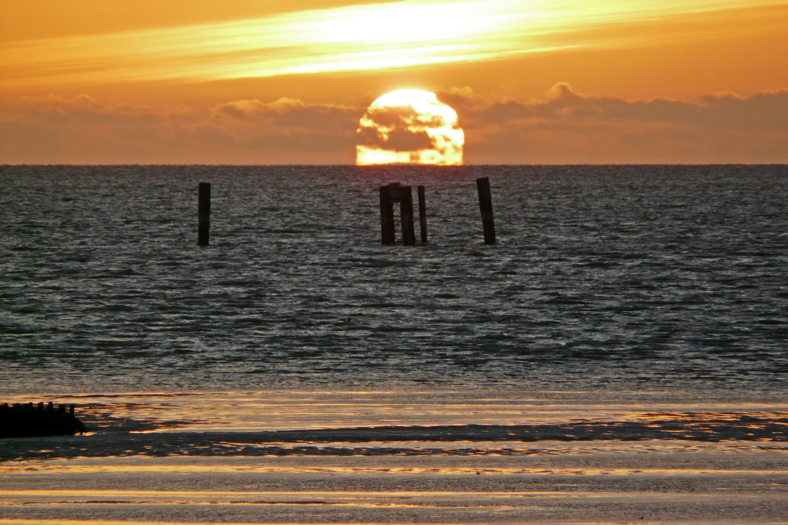 Abendsonne im Wattenmeer