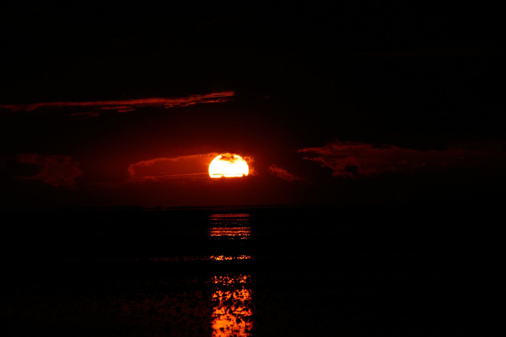 Abendsonne im Wattenmeer