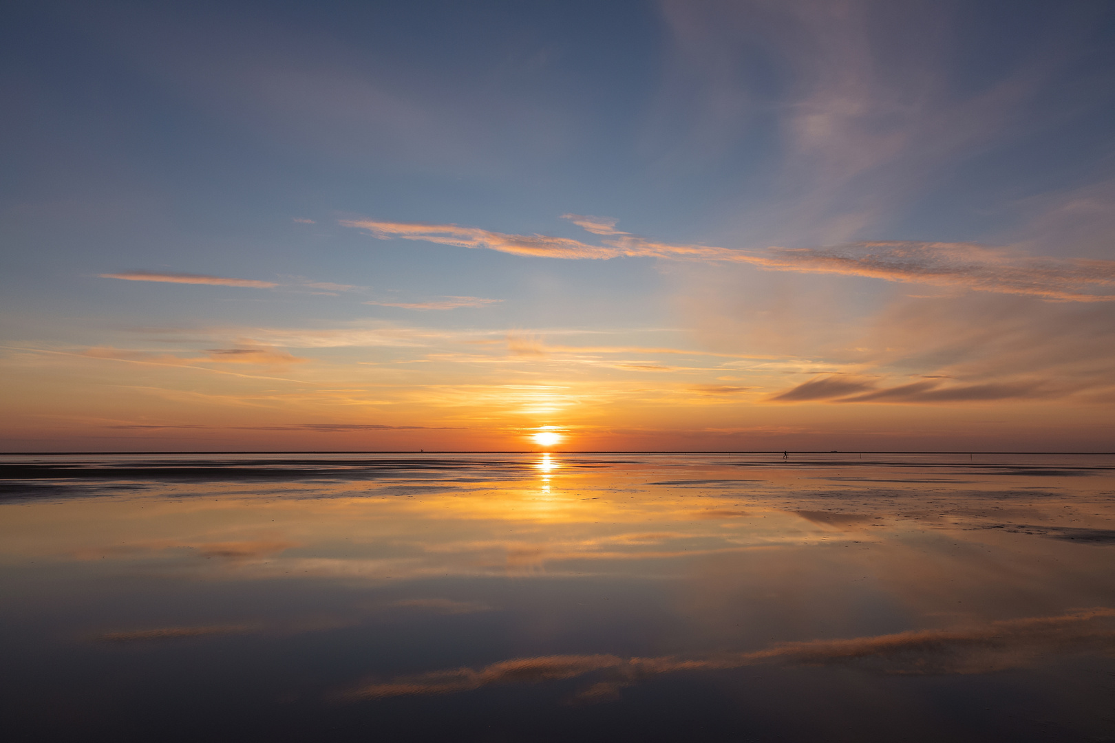 Abendsonne im Wattenmeer