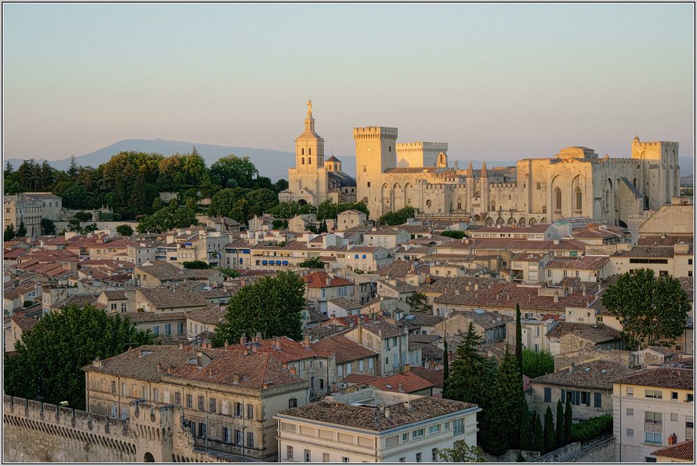 Abendsonne in Avignon