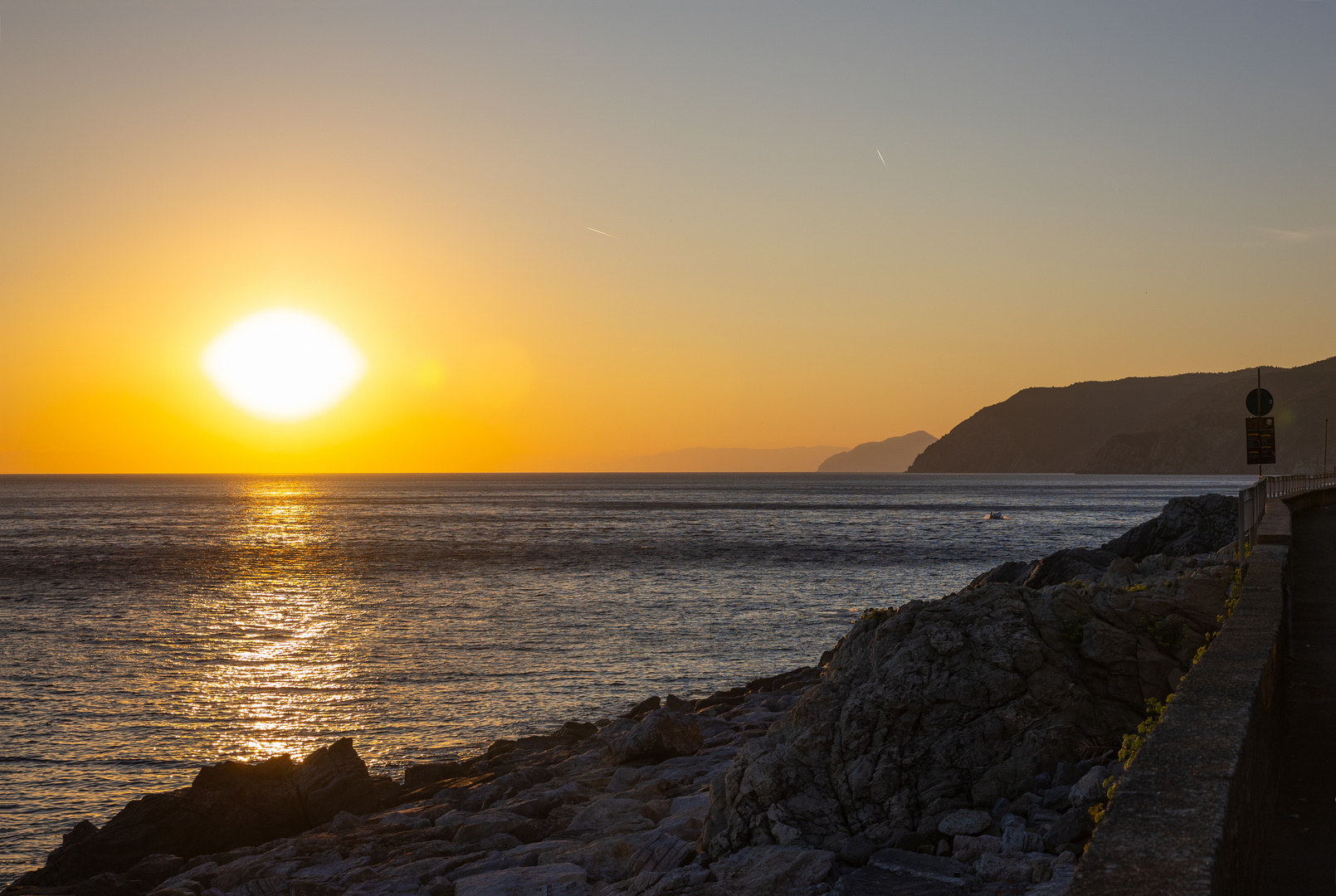 Abendsonne in Deiva Marina