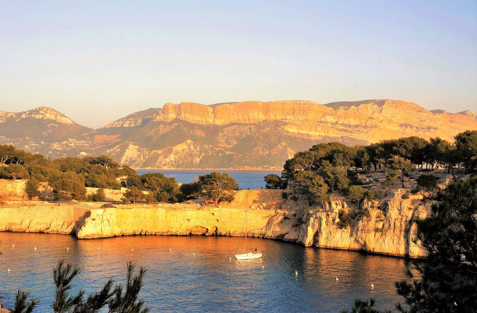 Abendsonne in den Calanques